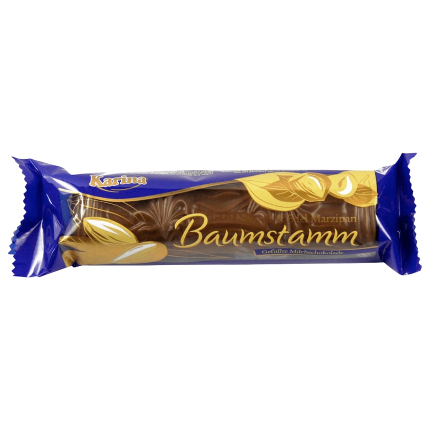Karina Milchschokolade mit Marzipan Baumstamm 100g
